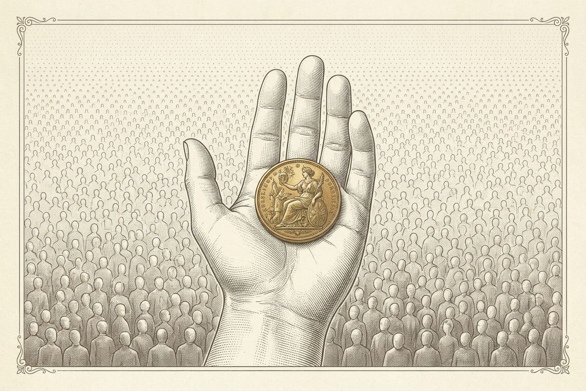 O peso de um nome real contra a nuvem de números vazios