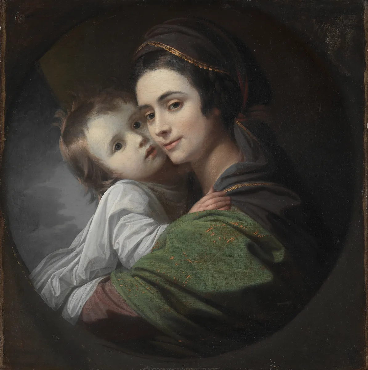Elizabeth Shewell West e seu filho, Raphael