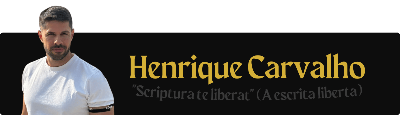 Henrique Carvalho · Scriptura te liberat (a escrita liberta)
