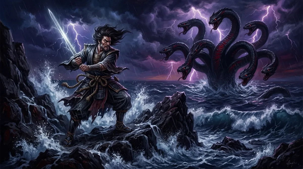 Susanoo — ilustração mitológica