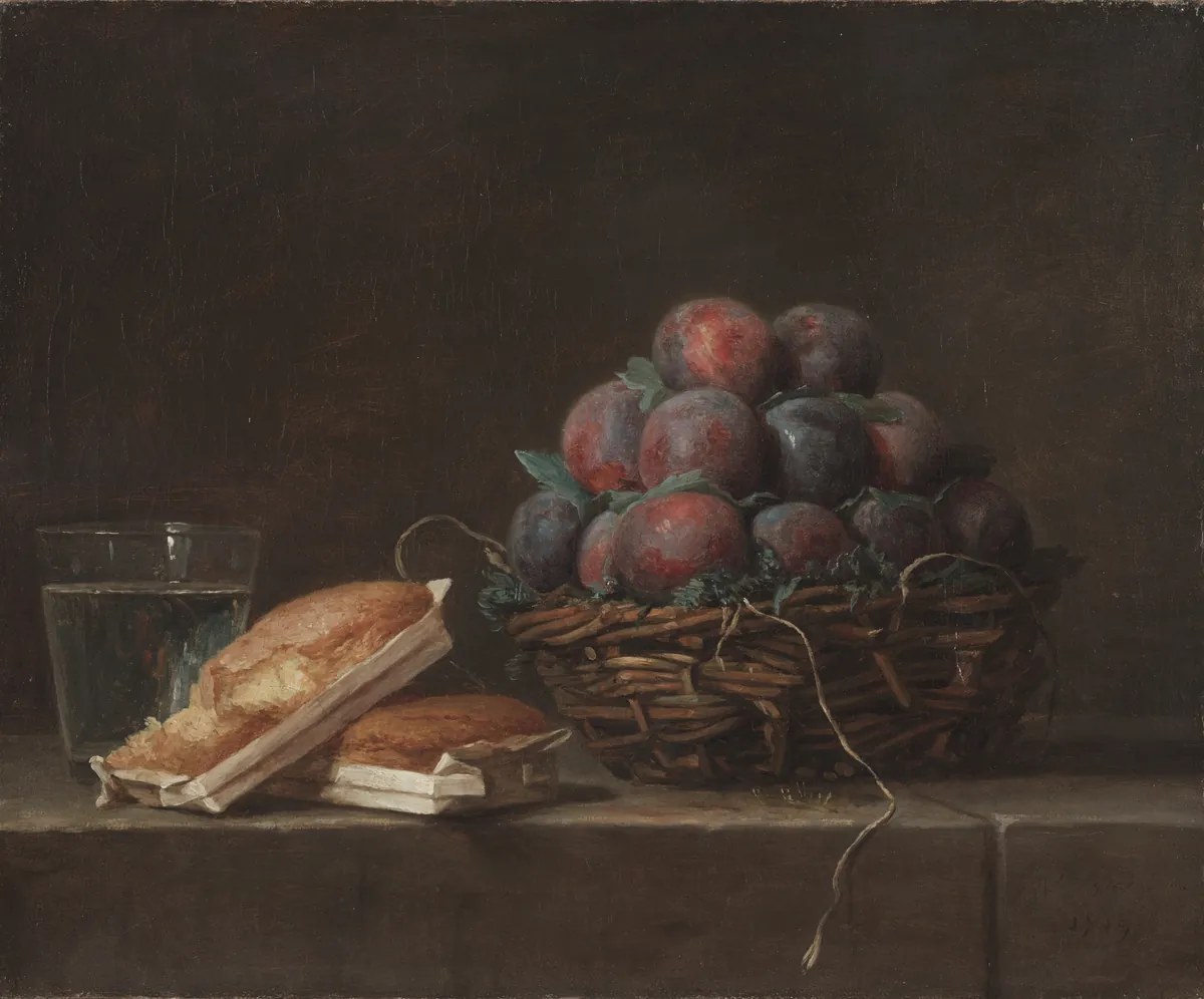 Cesta de Ameixas