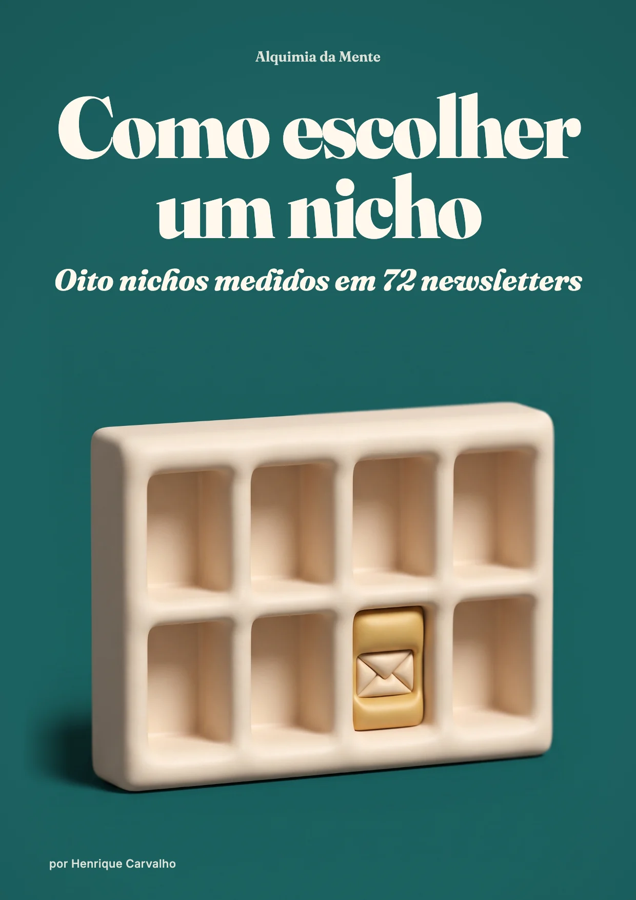 Capa do PDF: Como escolher um nicho pra newsletter: oito nichos medidos em 72 newsletters (2026)