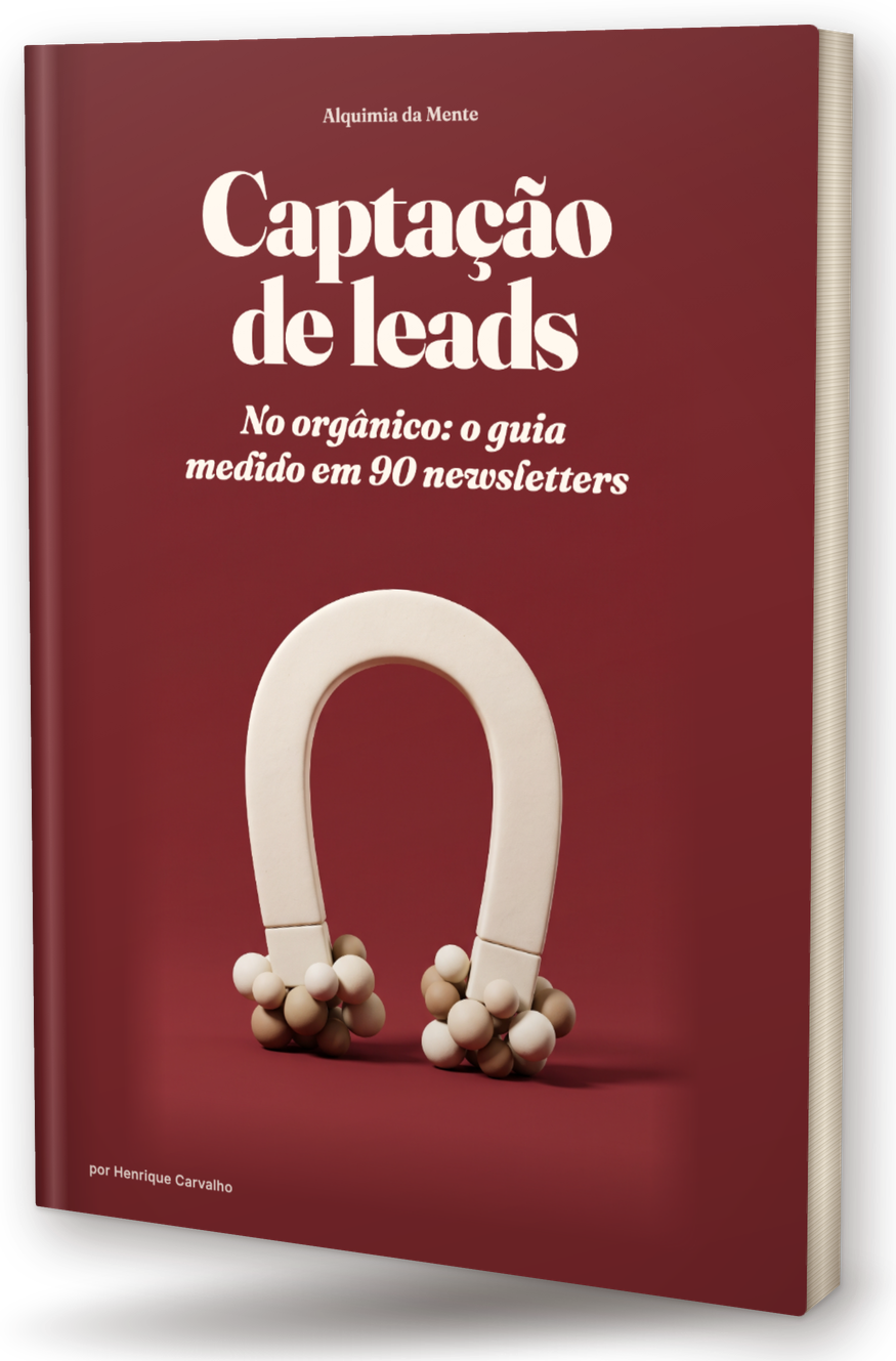 Capa do PDF: Captação de leads: o guia medido em 90 newsletters