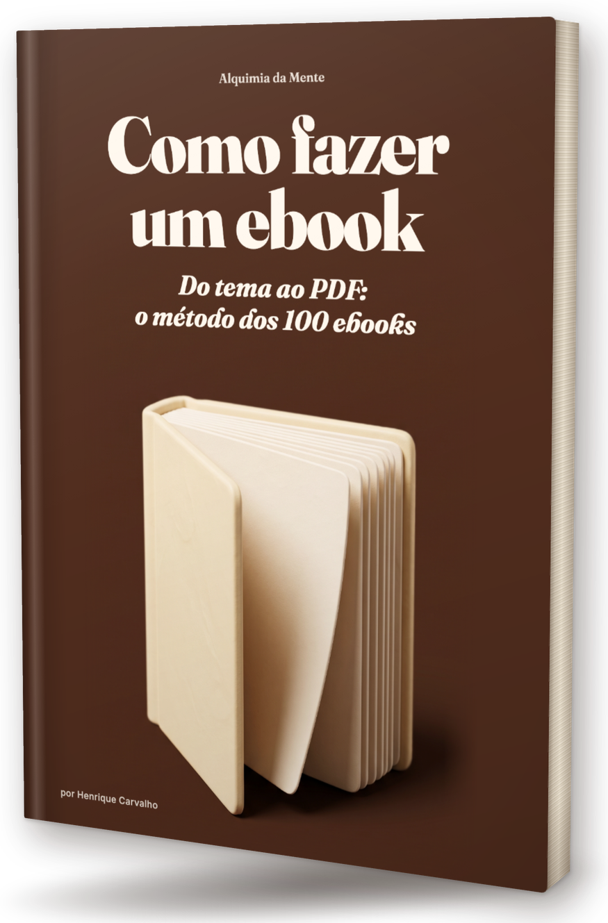 Capa do PDF: Como fazer um ebook com IA: o guia dos 100 ebooks que vendem (2026)