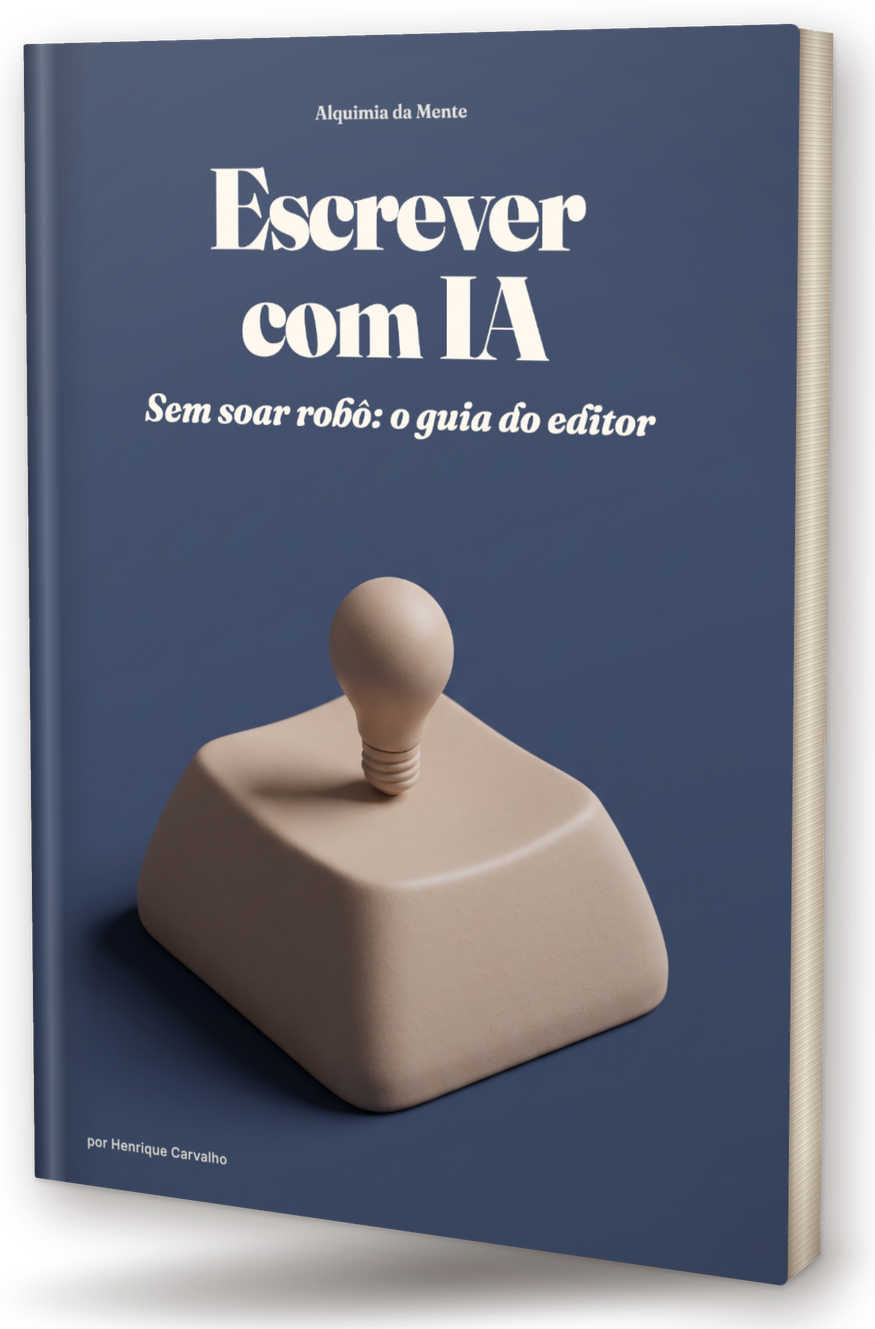 Capa do PDF: Escrever com IA sem soar robô: o guia do editor