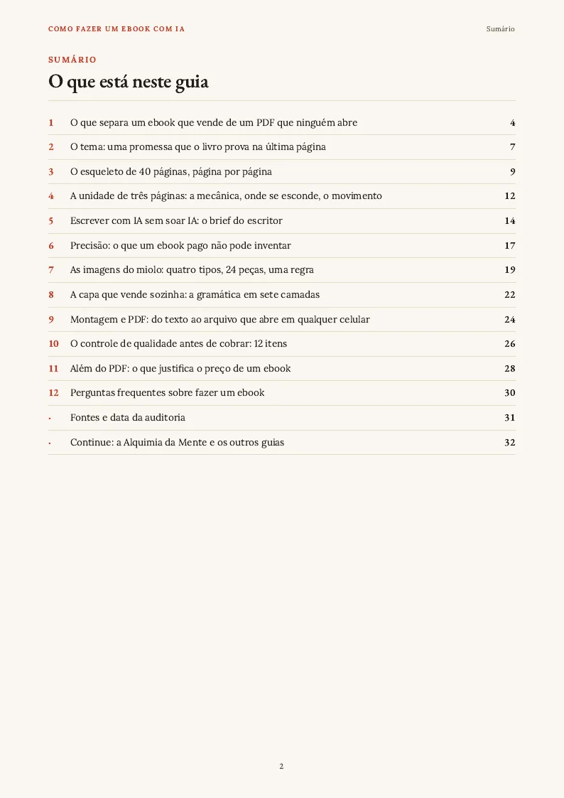 Sumário, página 2 do PDF