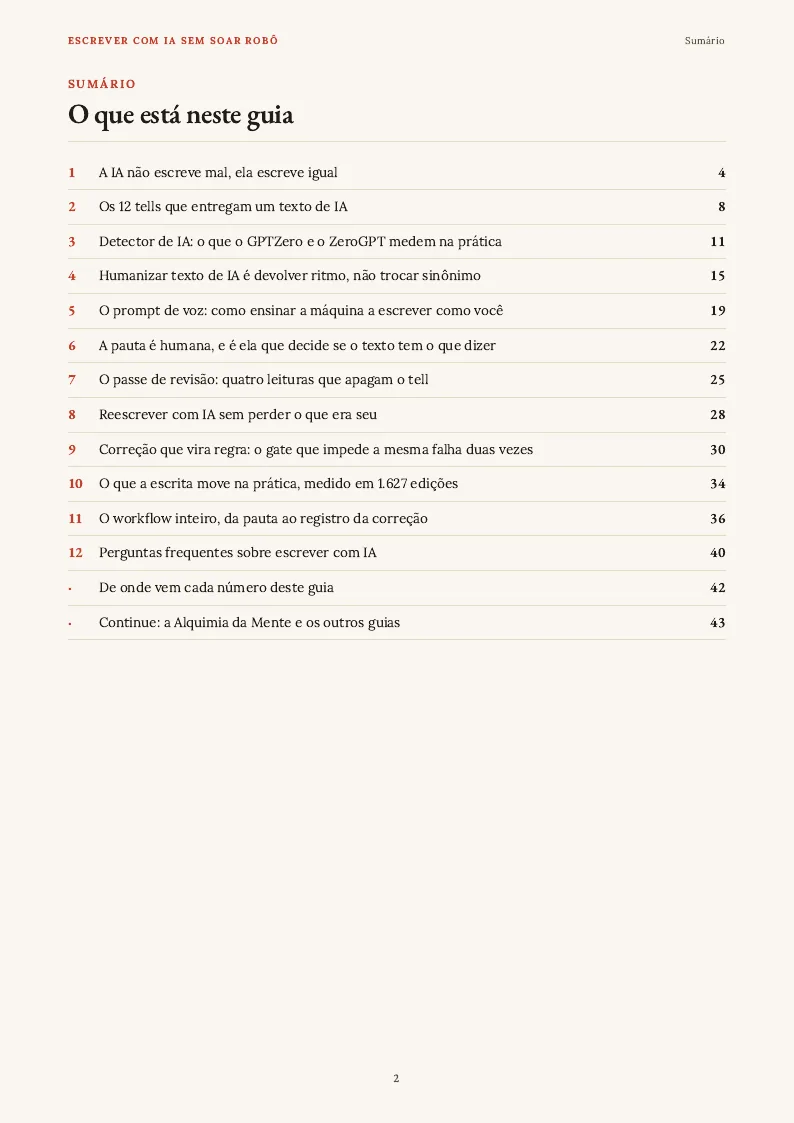 Sumário, página 2 do PDF