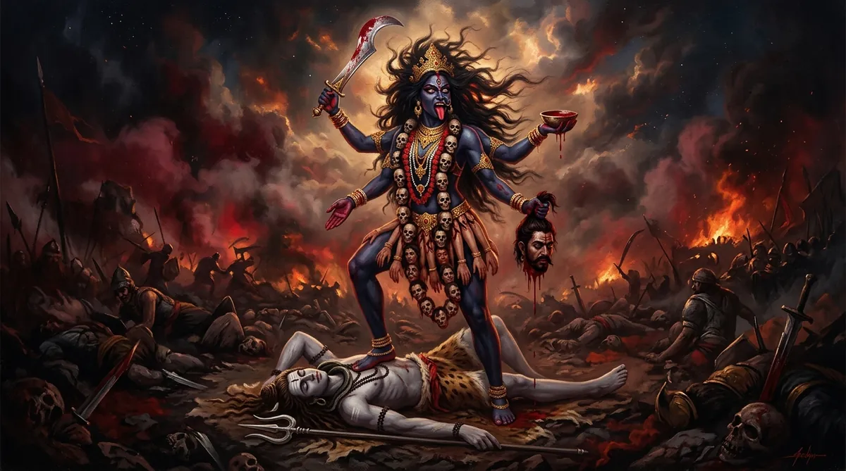 Kali — ilustração mitológica