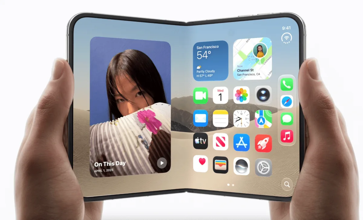 Apple mostra o iPhone dobrável e um relógio que nunca para de ouvir
