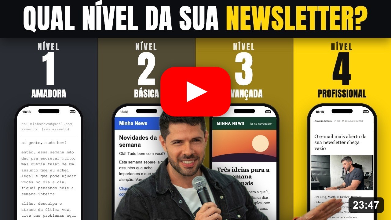 Newsletter do ZERO ao PRIMEIRO REAL: como eu faria hoje