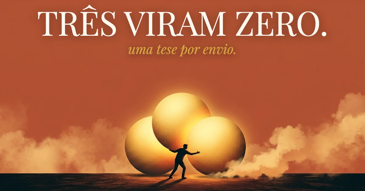 Você mandou três ideias e o leitor guardou zero