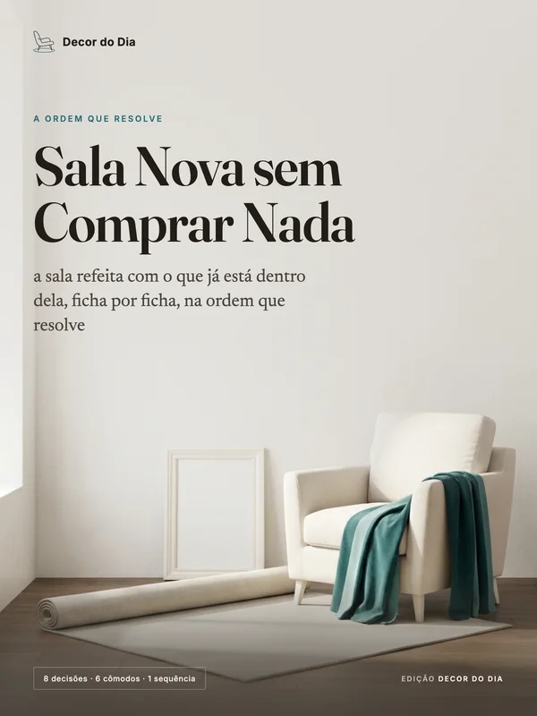 Capa do guia Sala Nova sem Comprar Nada