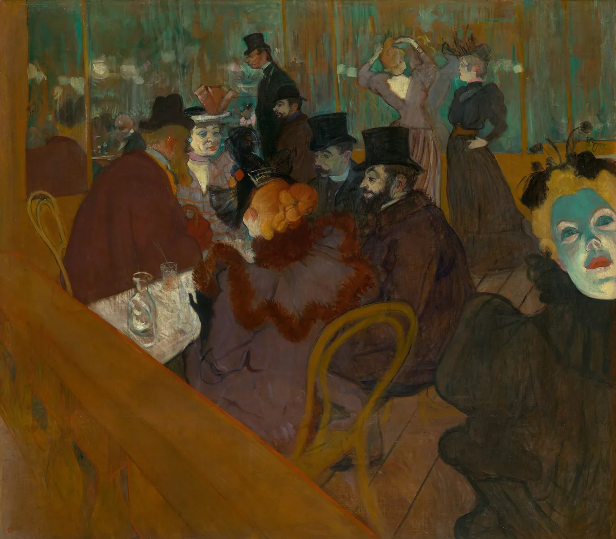 No Moulin Rouge de Toulouse-Lautrec
