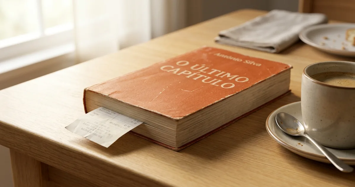 A brochura de mil e cento e doze páginas da tradução de Ulysses aberta na mesa ao lado do original em inglês na tela do celular.