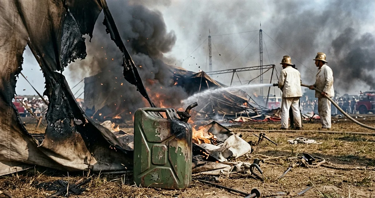 O terreno onde o Gran Circo Norte-Americano armou a lona de náilon em Niterói, em dezembro de 1961.
