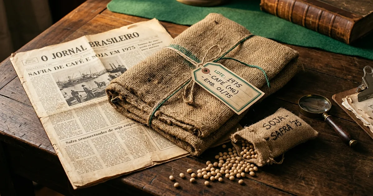 Cafezal queimado pela geada no norte do Paran&aacute;, com folhas escurecidas e o solo coberto de gelo ao amanhecer.