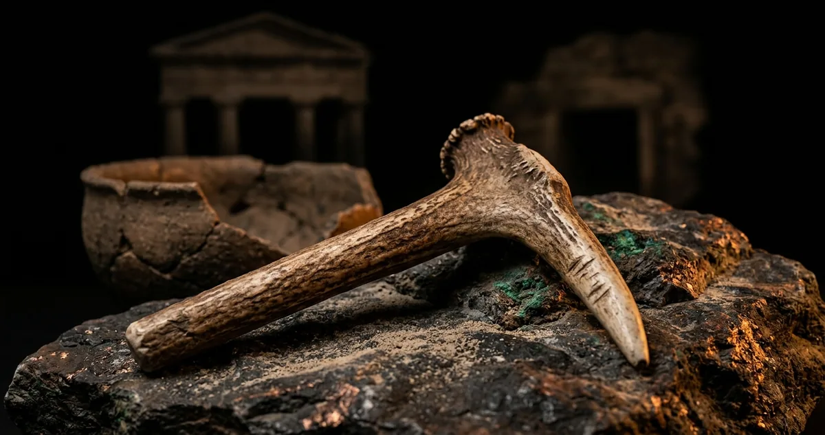 O povo que cavou cobre com chifre de veado