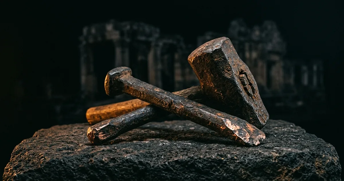 Igreja em forma de cruz escavada na rocha vermelha de Lalibela