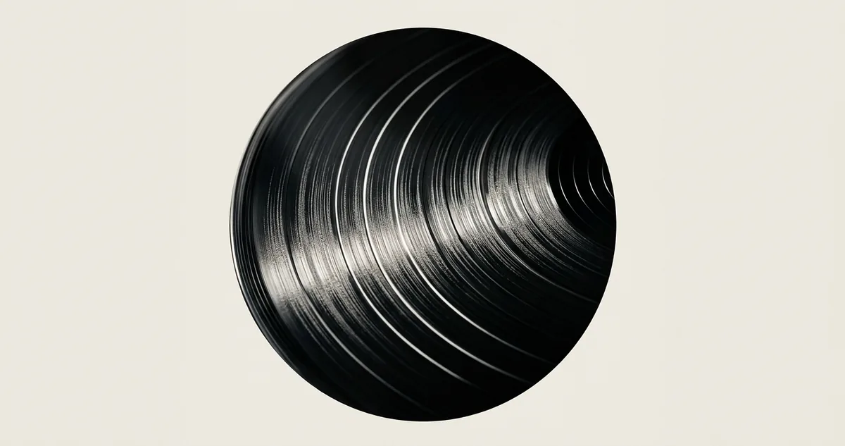 Disco dourado da Voyager com a capa de instruções, contra o fundo escuro do espaço.