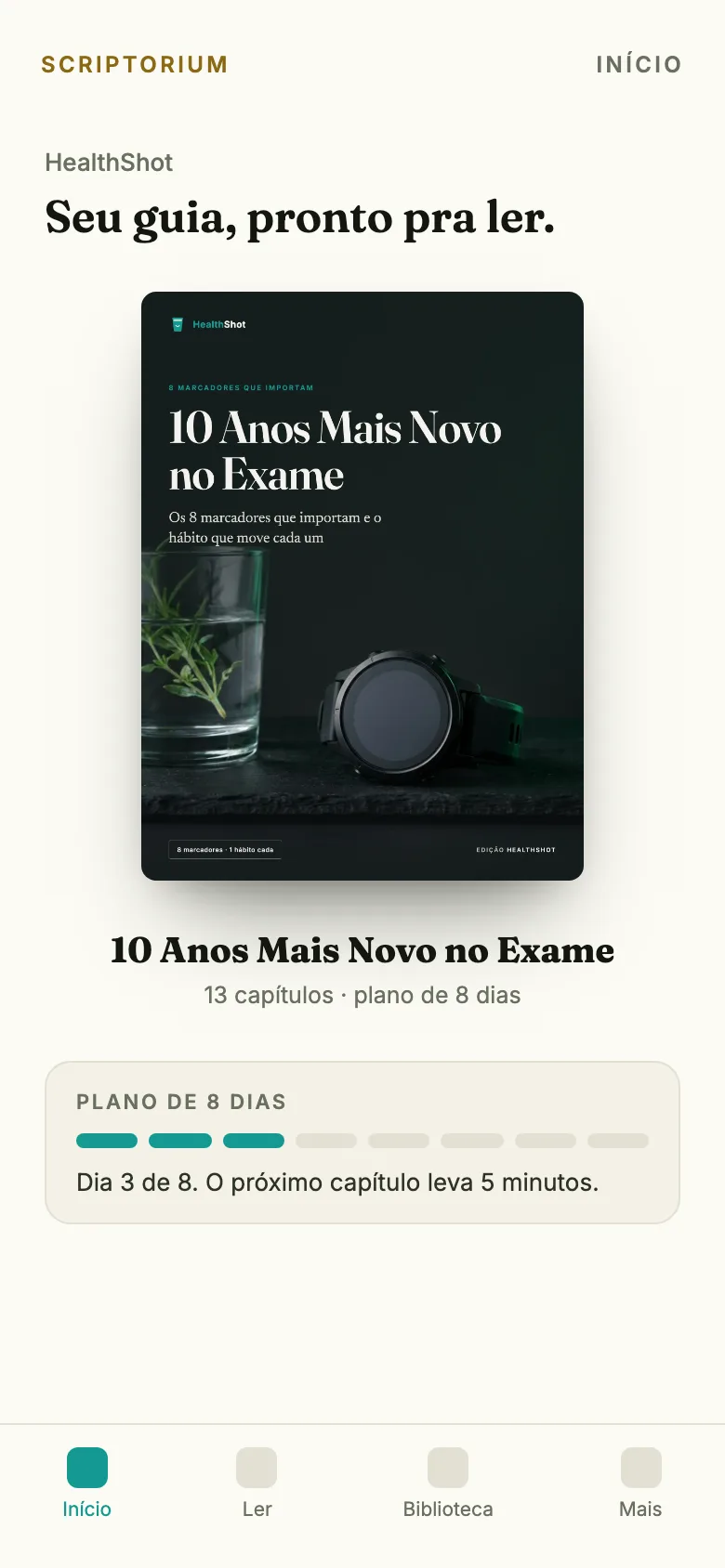 O app no celular