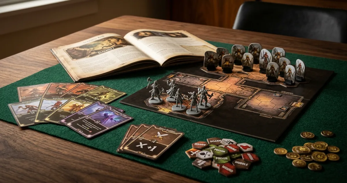 Gloomhaven Fauces do Leão: a mão acaba antes do chefe