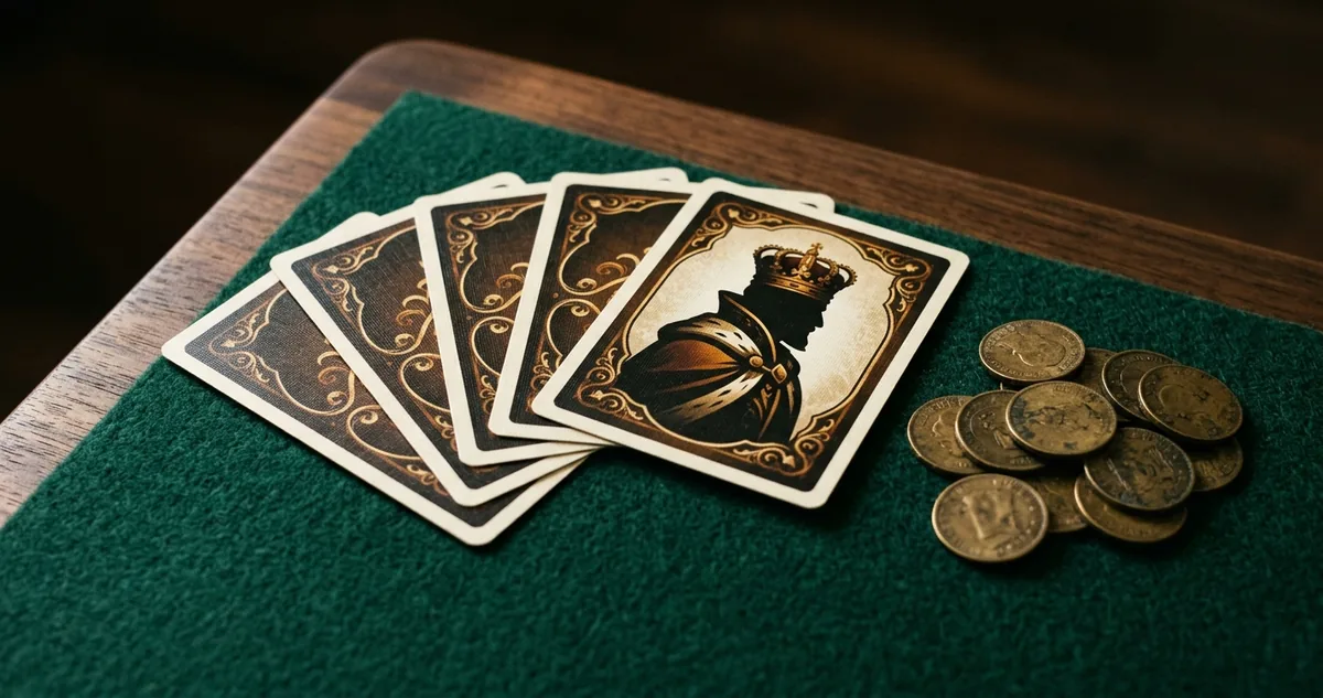 Cartas fechadas, uma carta da corte aberta e moedas