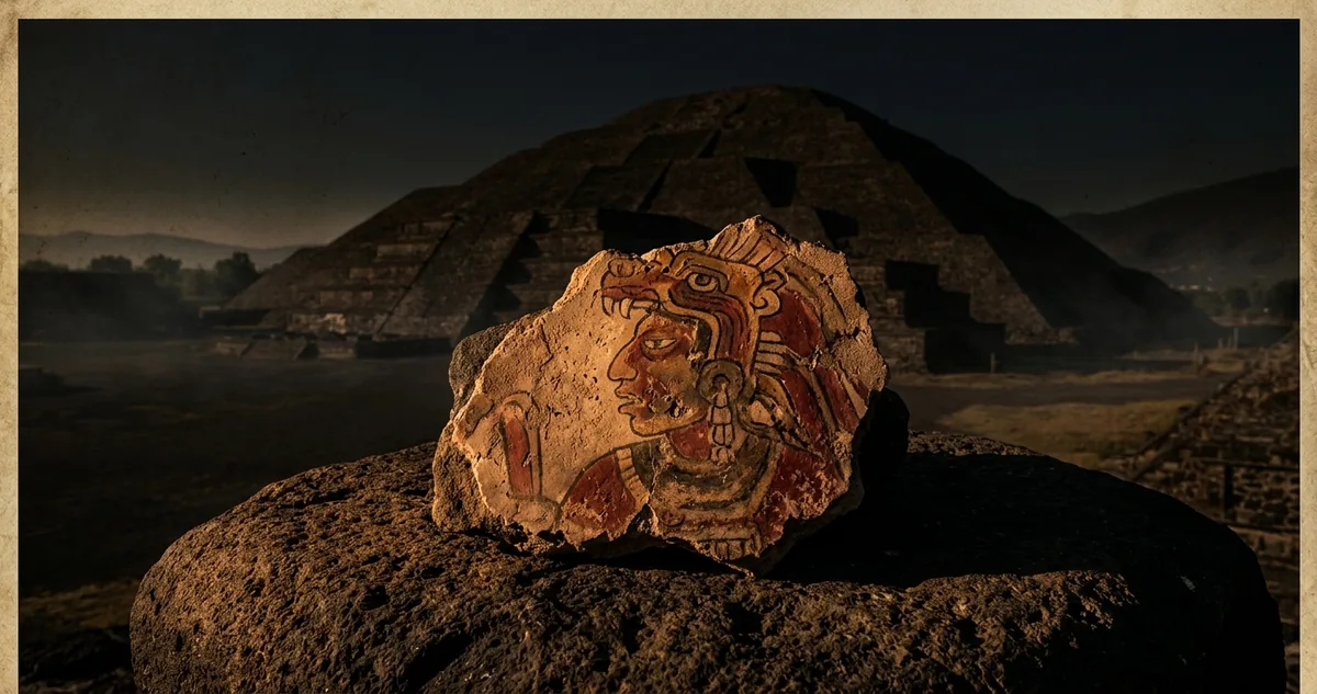Pirâmide do Sol de Teotihuacan ao amanhecer