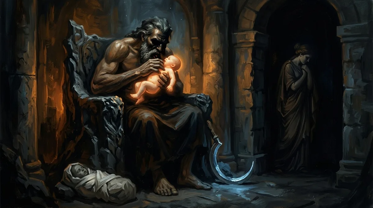 Cronos, ilustração mitológica