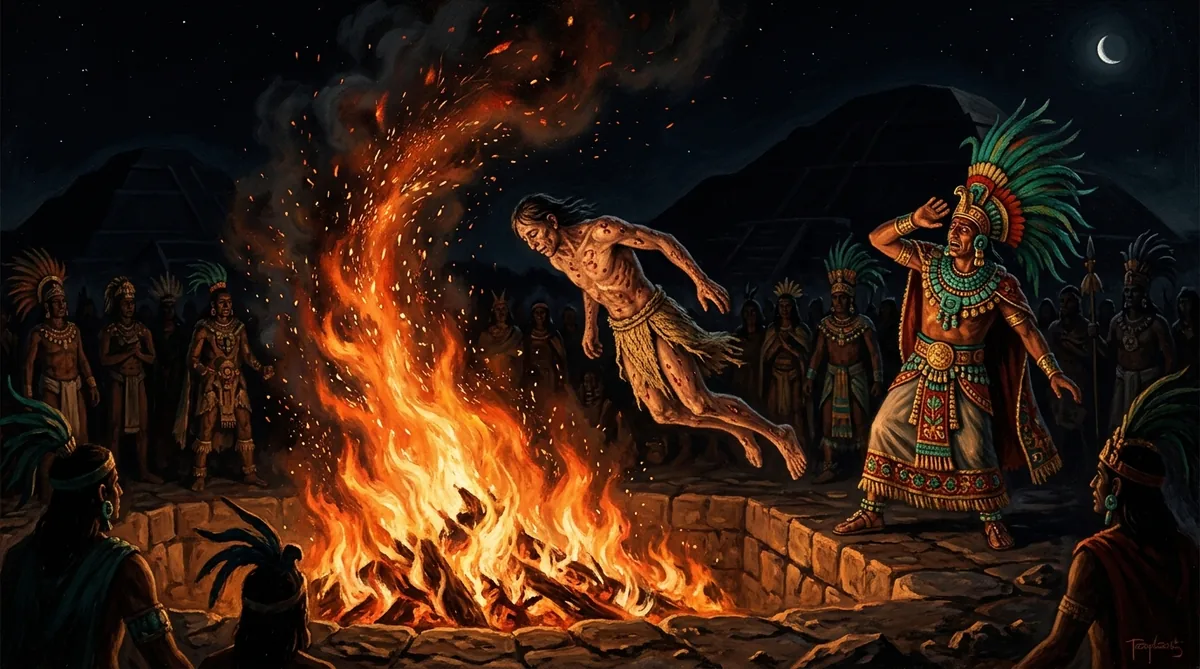 Nanauatzin, ilustração mitológica