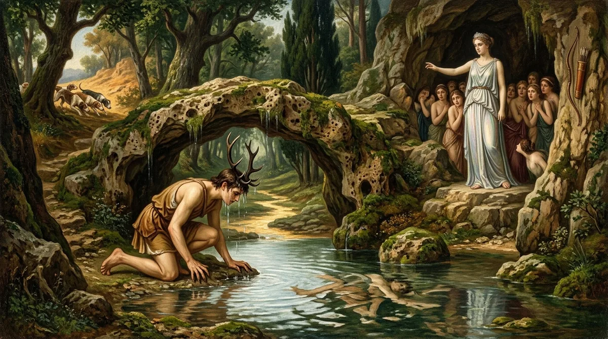 Actéon, ilustração mitológica