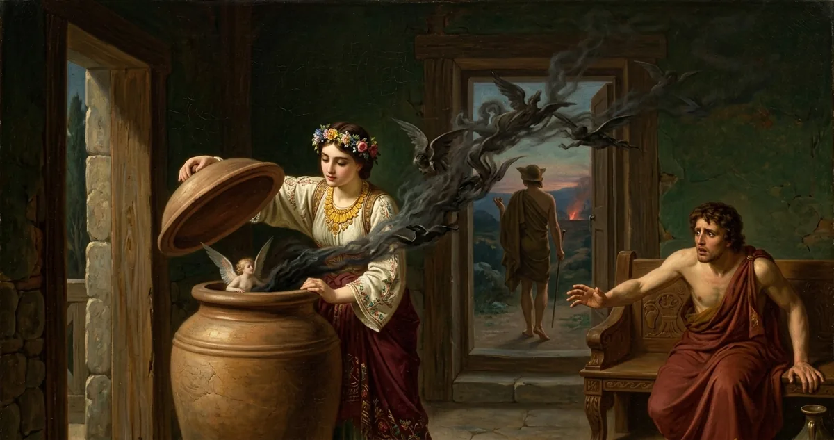 Pandora, ilustração mitológica