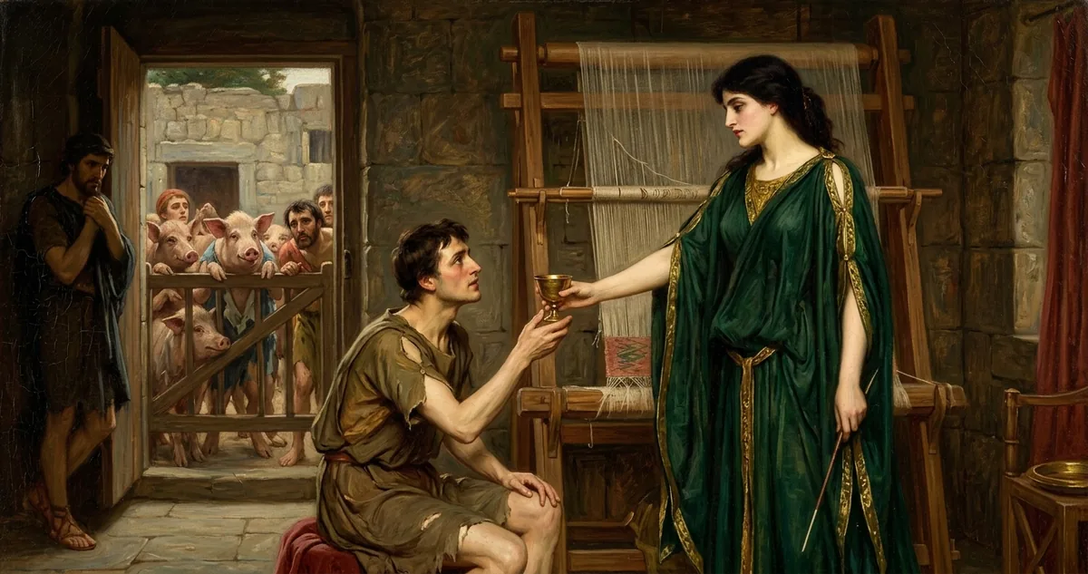 Circe, ilustração mitológica