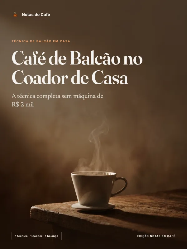 Café de Balcão no Coador de Casa