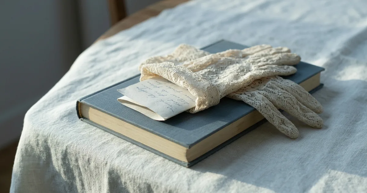 Livro antigo aberto sobre uma mesa de madeira em Luanda, com a dedicatória às senhoras africanas e uma prensa de tipos ao fundo.