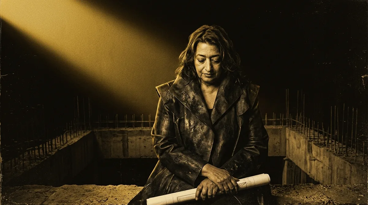 Maquete do projeto de Zaha Hadid para a ópera da baía de Cardiff