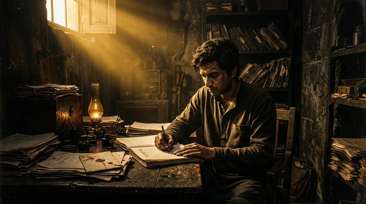 Srinivasa Ramanujan em Madras, por volta de 1913