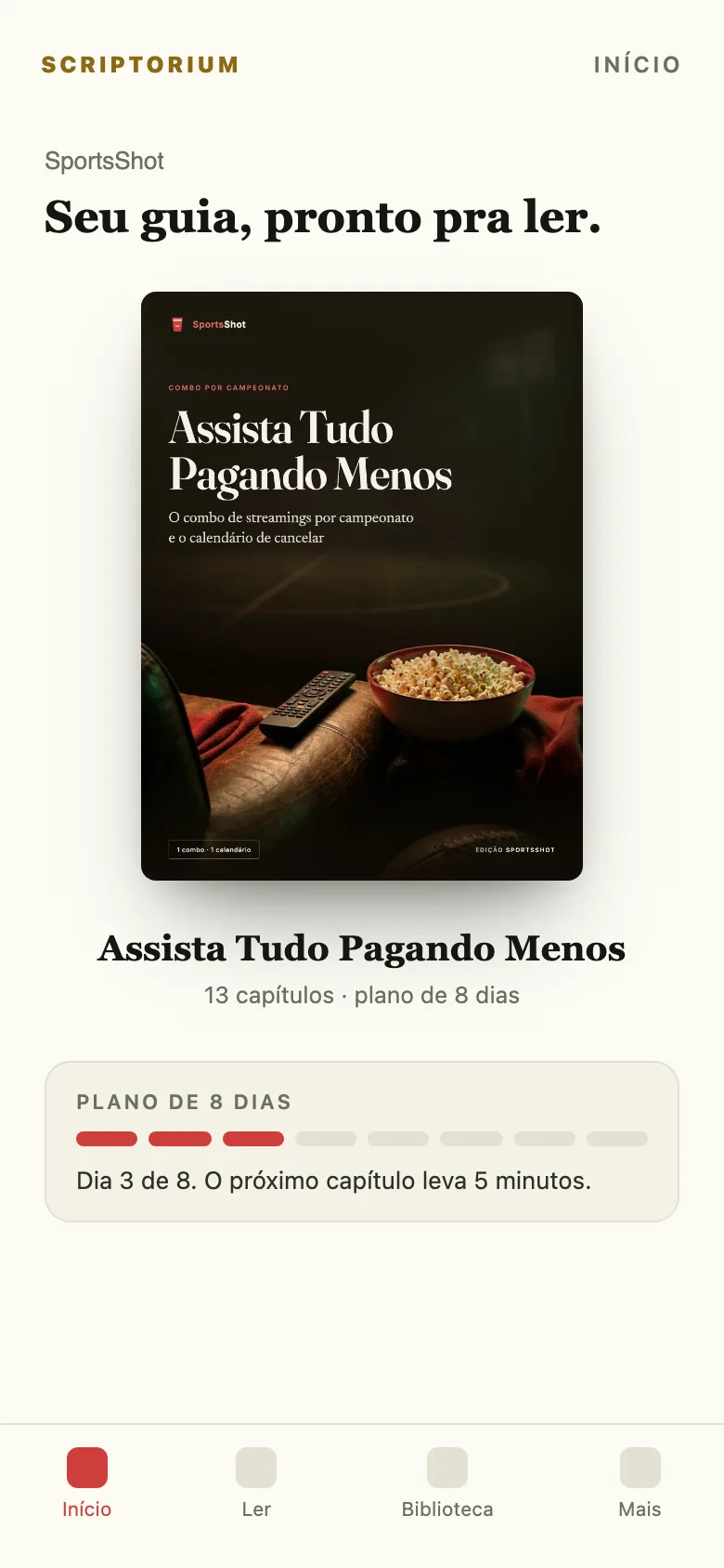 O app no celular