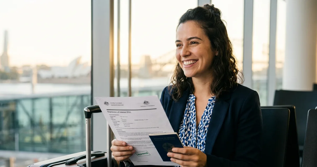 Formulário australiano de patrocínio de trabalho com três faixas de salário destacadas.
