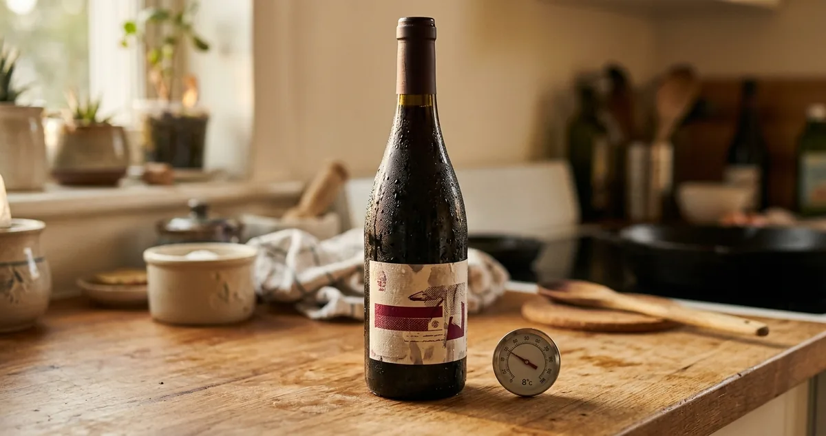 A travessa de lula à dorê ao lado da taça de Muscadet.