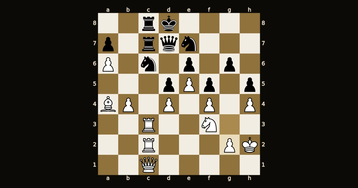 Canhão de Alekhine: duas torres e a dama pretas na coluna c, San Remo, 1930.