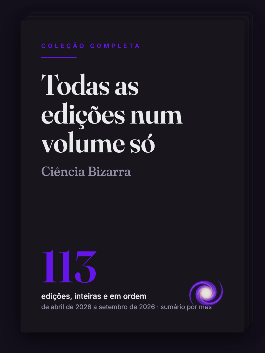 Capa da Coleção completa da Ciência Bizarra