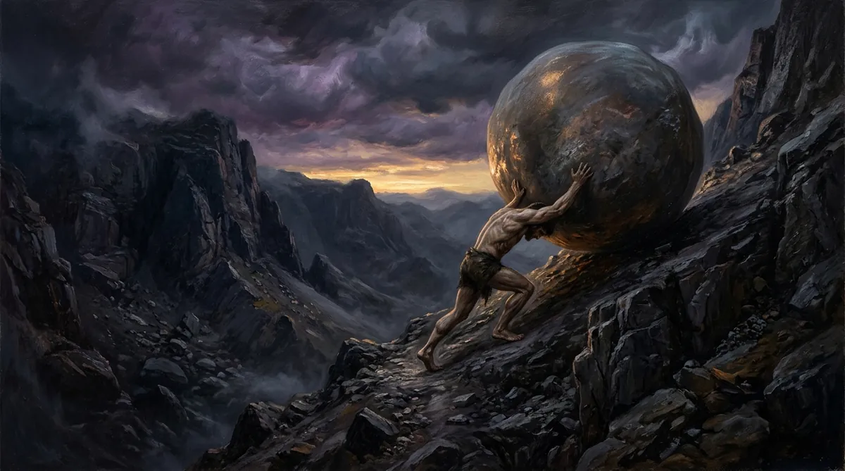 Sísifo — ilustração mitológica